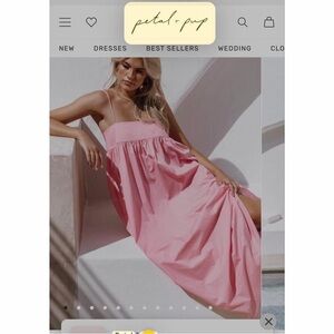 Petal & Pup Light Pink Spaghetti-Strap Maxi Sundress